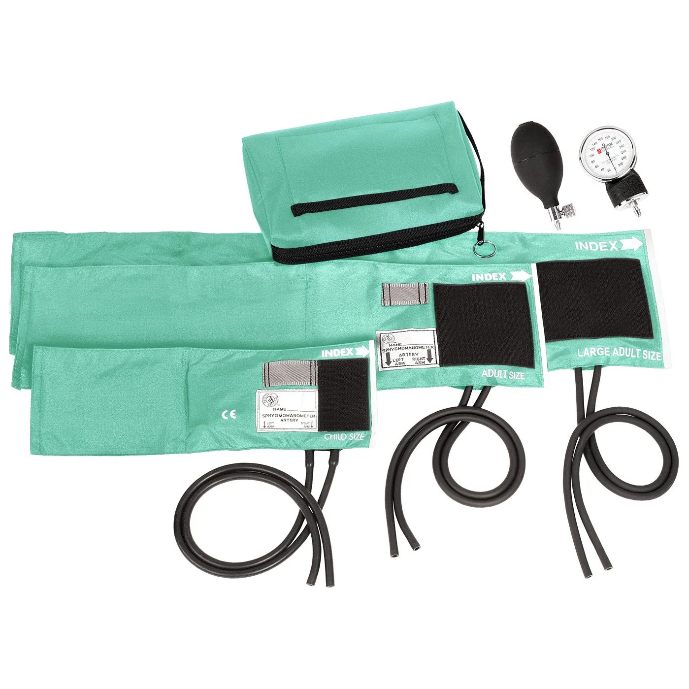 3-in-1 Aneroid Sphygmomanometer Set with Carry Case