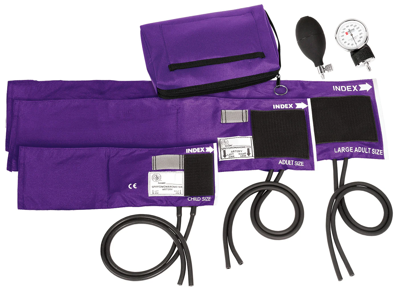 3-in-1 Aneroid Sphygmomanometer Set with Carry Case - Image 3
