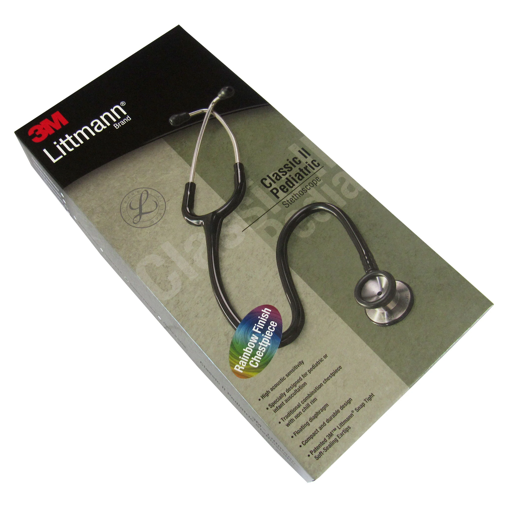 Littmann Classic II Pediatric Stethoscope: Rainbow Finish Caribbean Blue 2153 - Image 11