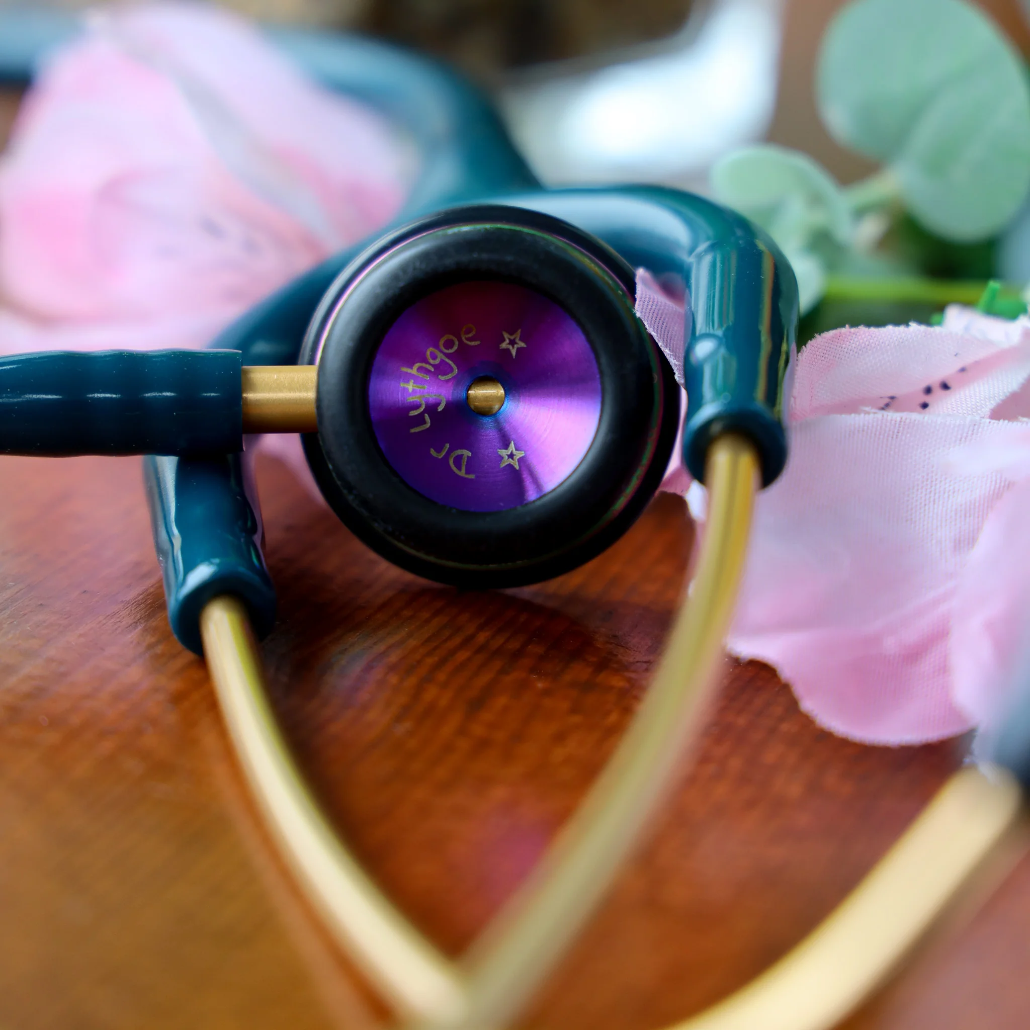 Littmann Classic II Pediatric Stethoscope: Rainbow Finish Caribbean Blue 2153 - Image 2
