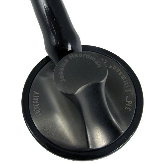 Littmann Master Cardiology Stethoscope: Black & Smoke Finish 2176 - Image 3