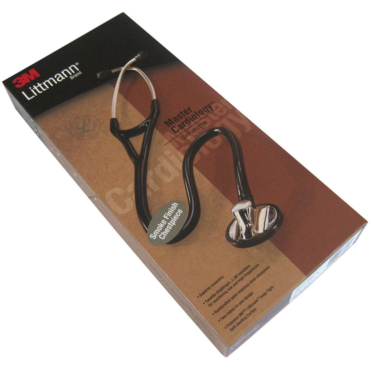 Littmann Master Cardiology Stethoscope: Black & Smoke Finish 2176 - Image 6
