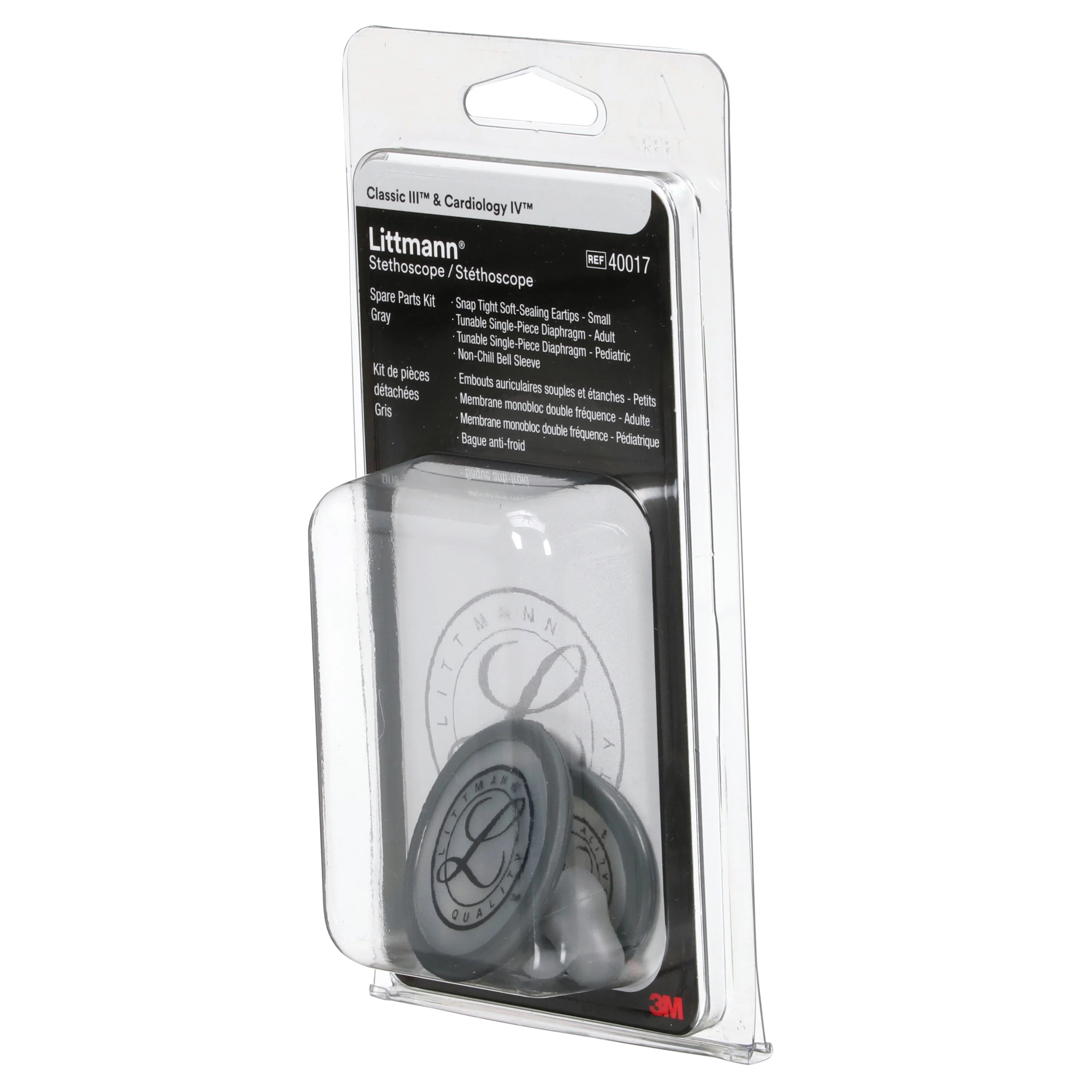 Littmann Stethoscope Spare Parts Kit - CORE Digital/Classic III/Cardiology IV - Gray - Image 3