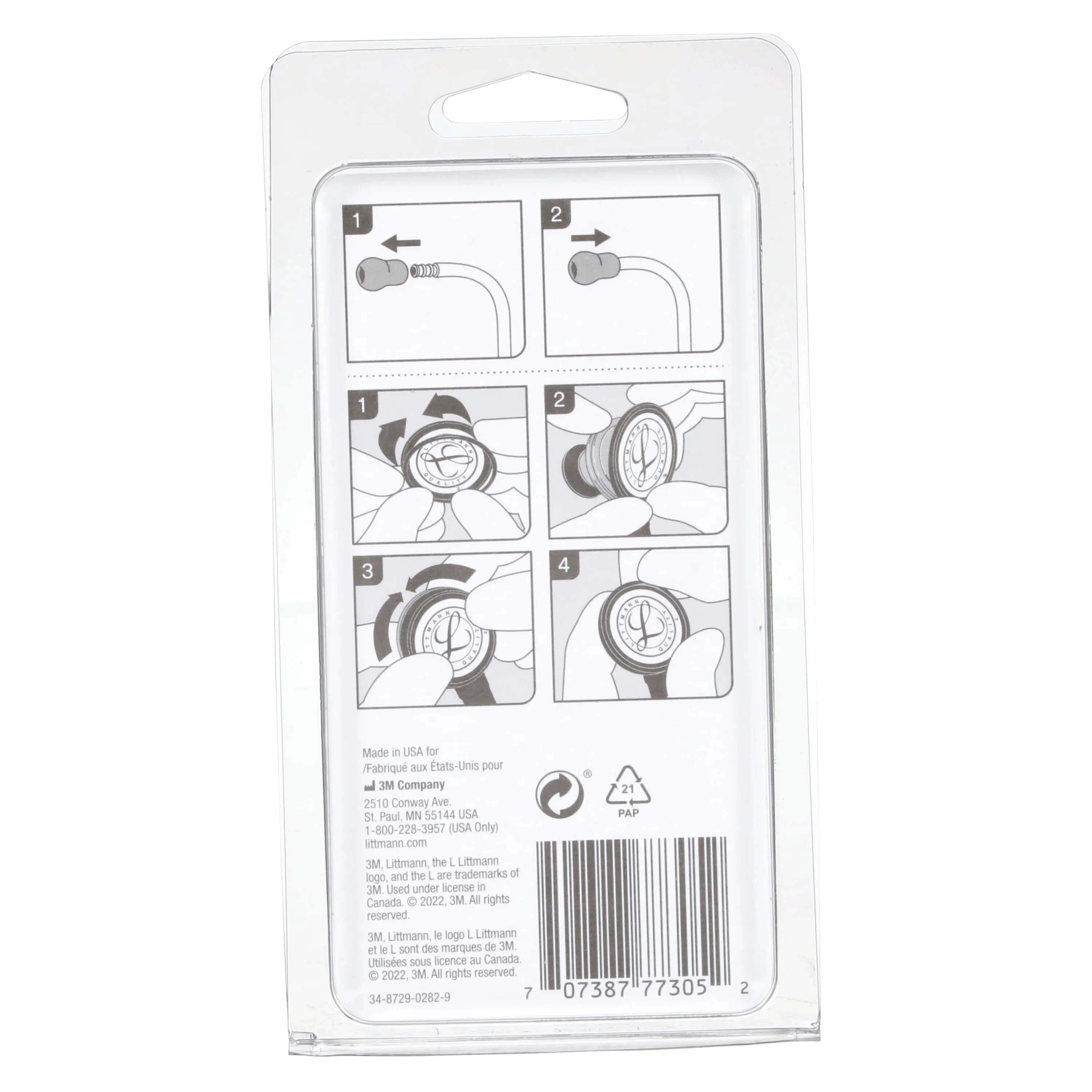 Littmann Stethoscope Spare Parts Kit - Lightweight II S.E. - Black - Image 4
