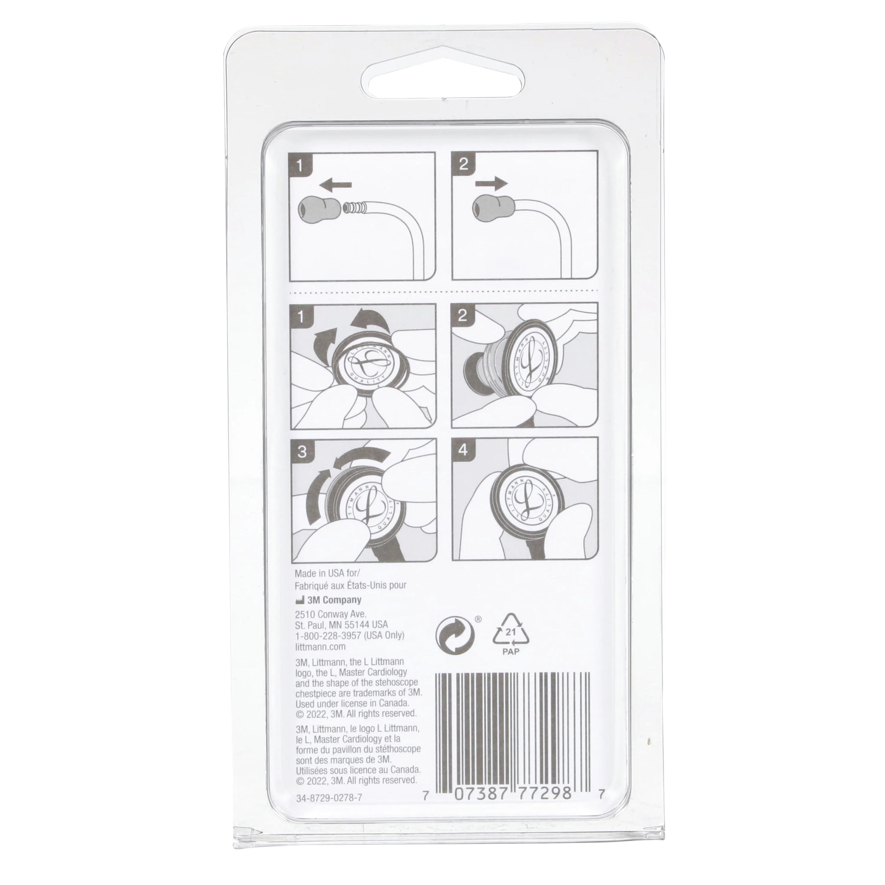 Littmann Stethoscope Spare Parts Kit - Master Cardiology - Black - Image 4