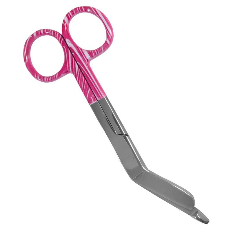 5.5" StyleMate™ Bandage Scissors - Candy Swirls Pink