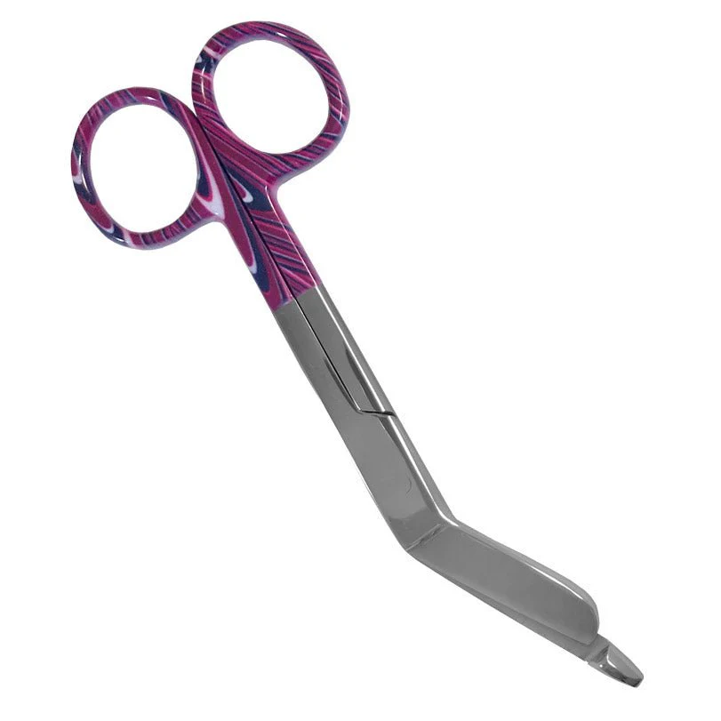 5.5" StyleMate™ Bandage Scissors - Candy Swirls Purple