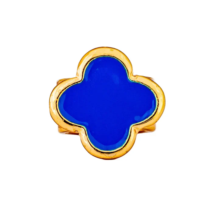 Blue Clover Stethoscope Charm 3D