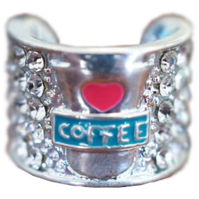 CharMED Crystal Stethoscope Charms Coffee