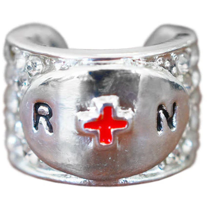 CharMED Crystal Stethoscope Charms Registered Nurse