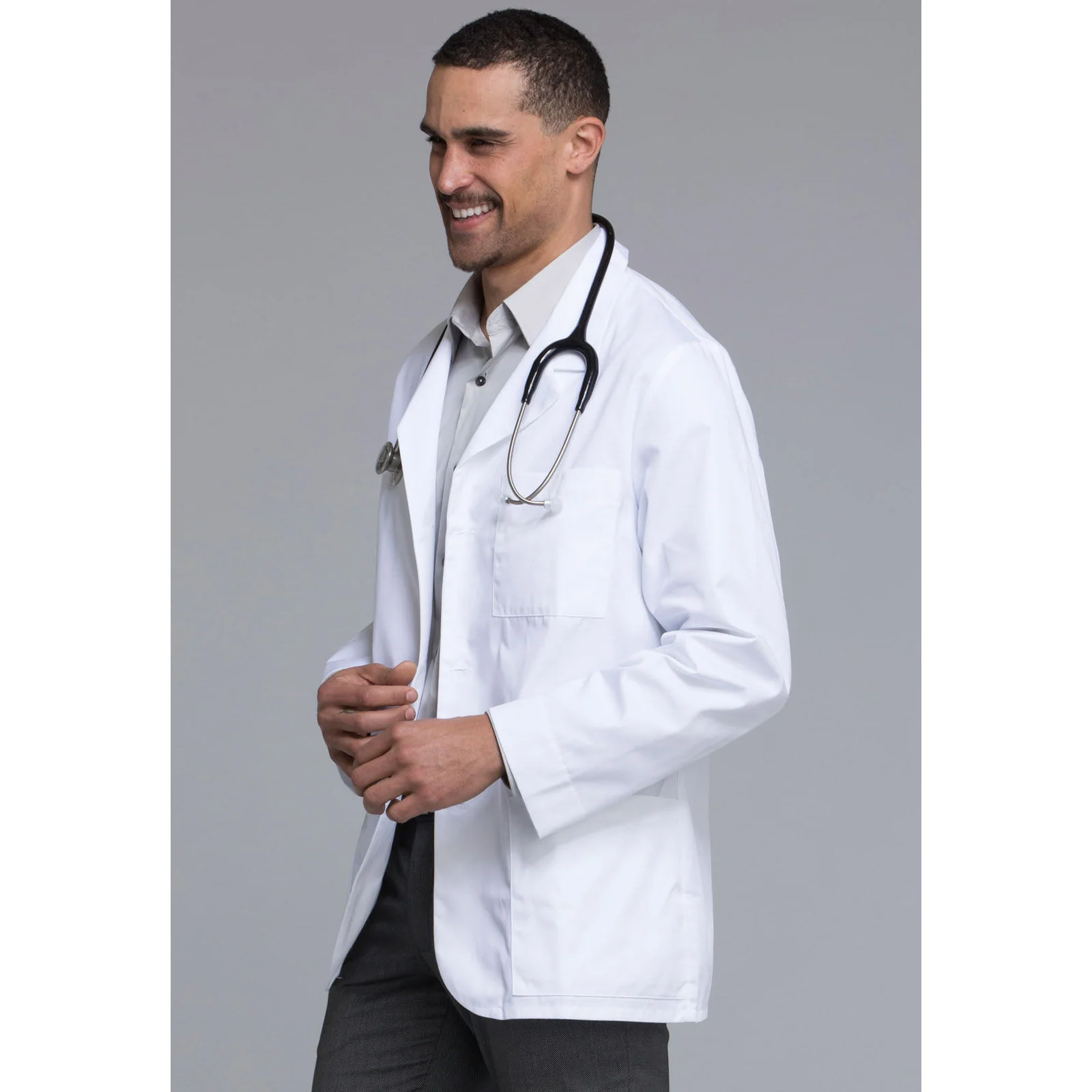 Cherokee Male Poplin Weave Consultation Coat - Length: 31" - Image 4