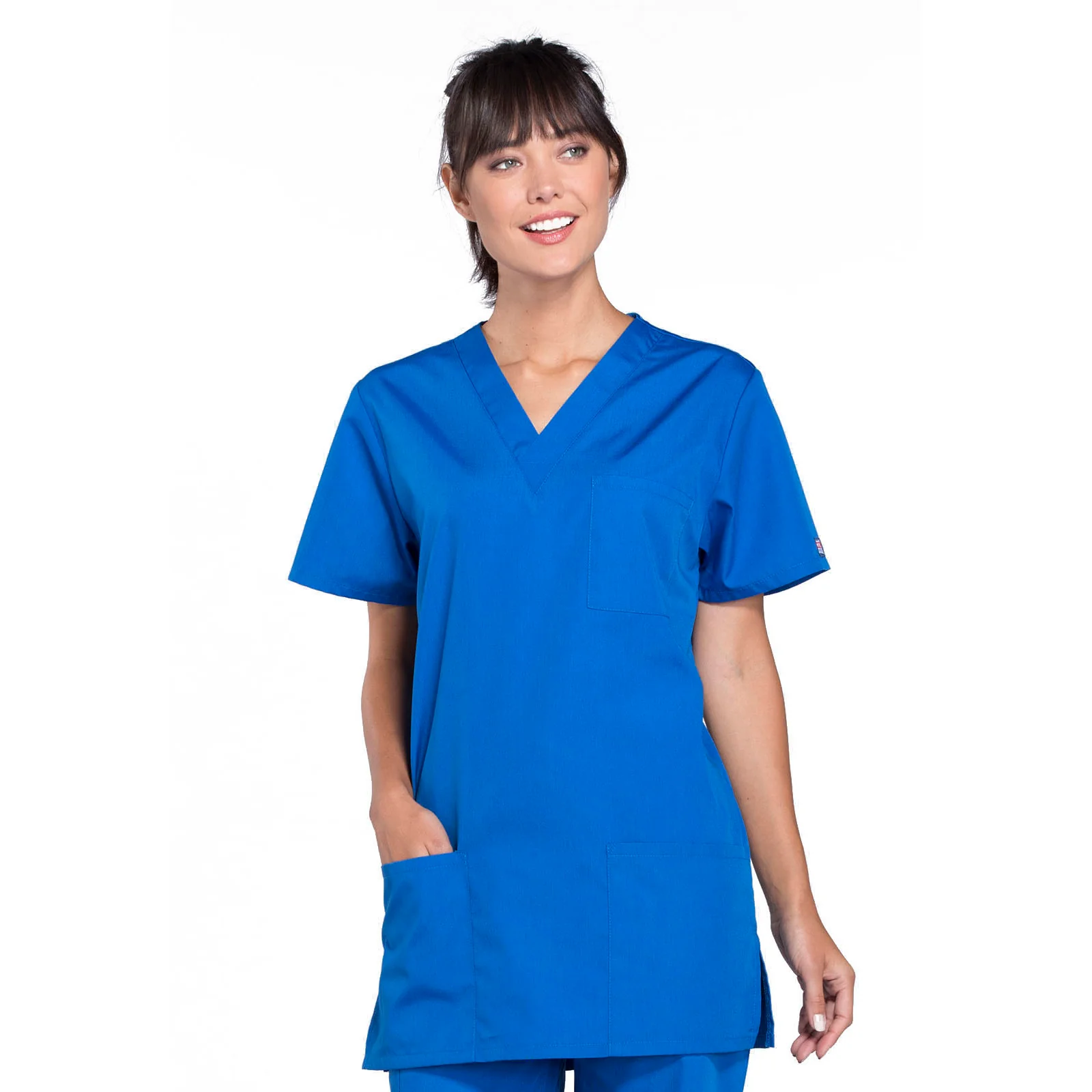 Cherokee WorkWear Unisex V-Neck Scrub Top - Image 18