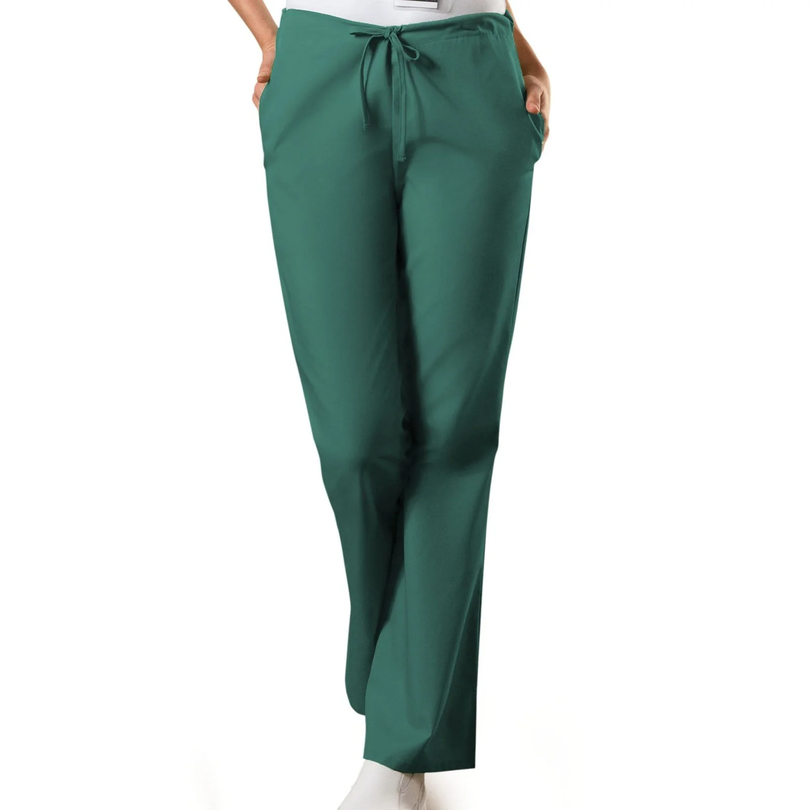 Cherokee WorkWear Women's Flare Leg Drawstring Scrub Pant - Petite - Image 13