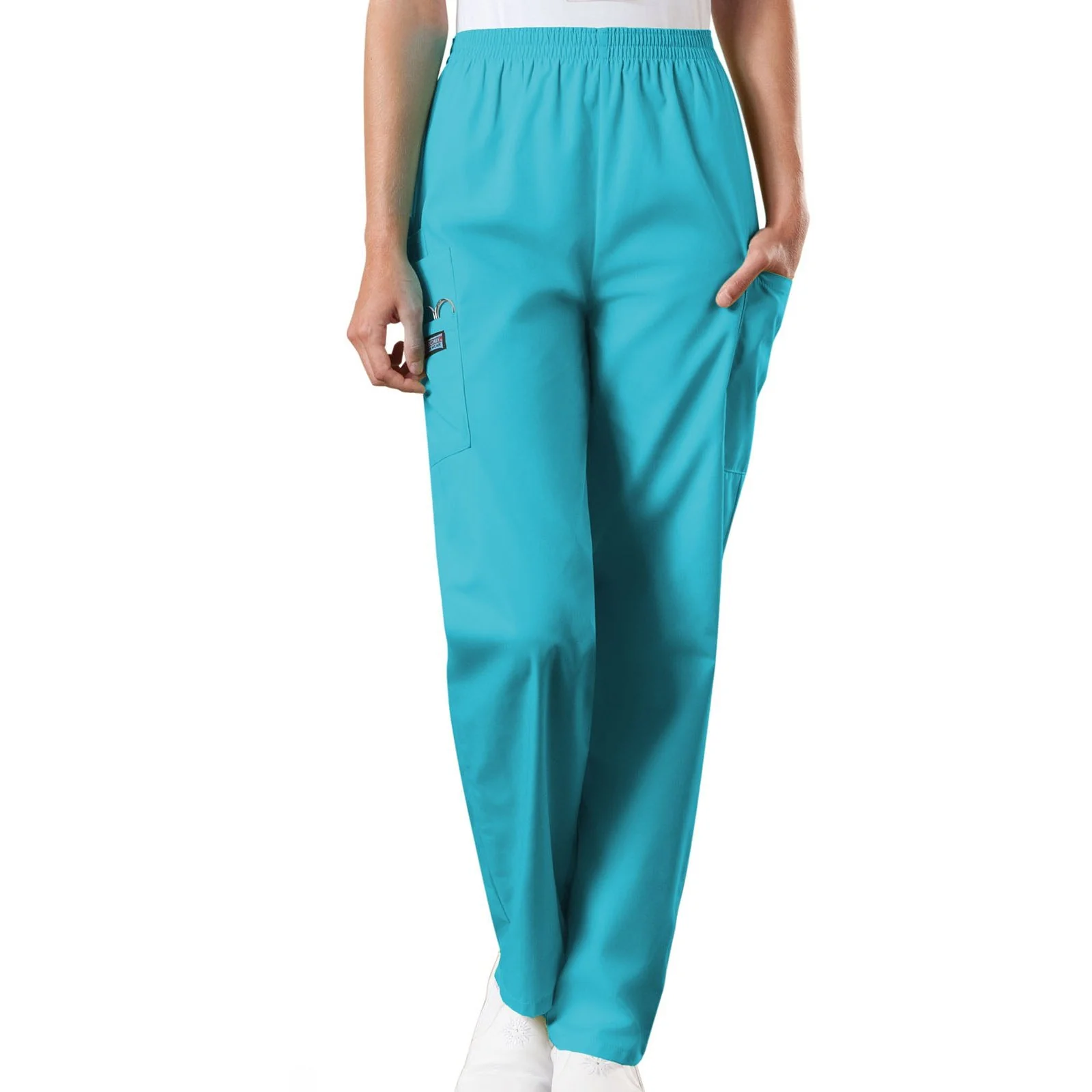 Cherokee WorkWear Women's Elastic Waist Scrub Pant - Tall - Image 11