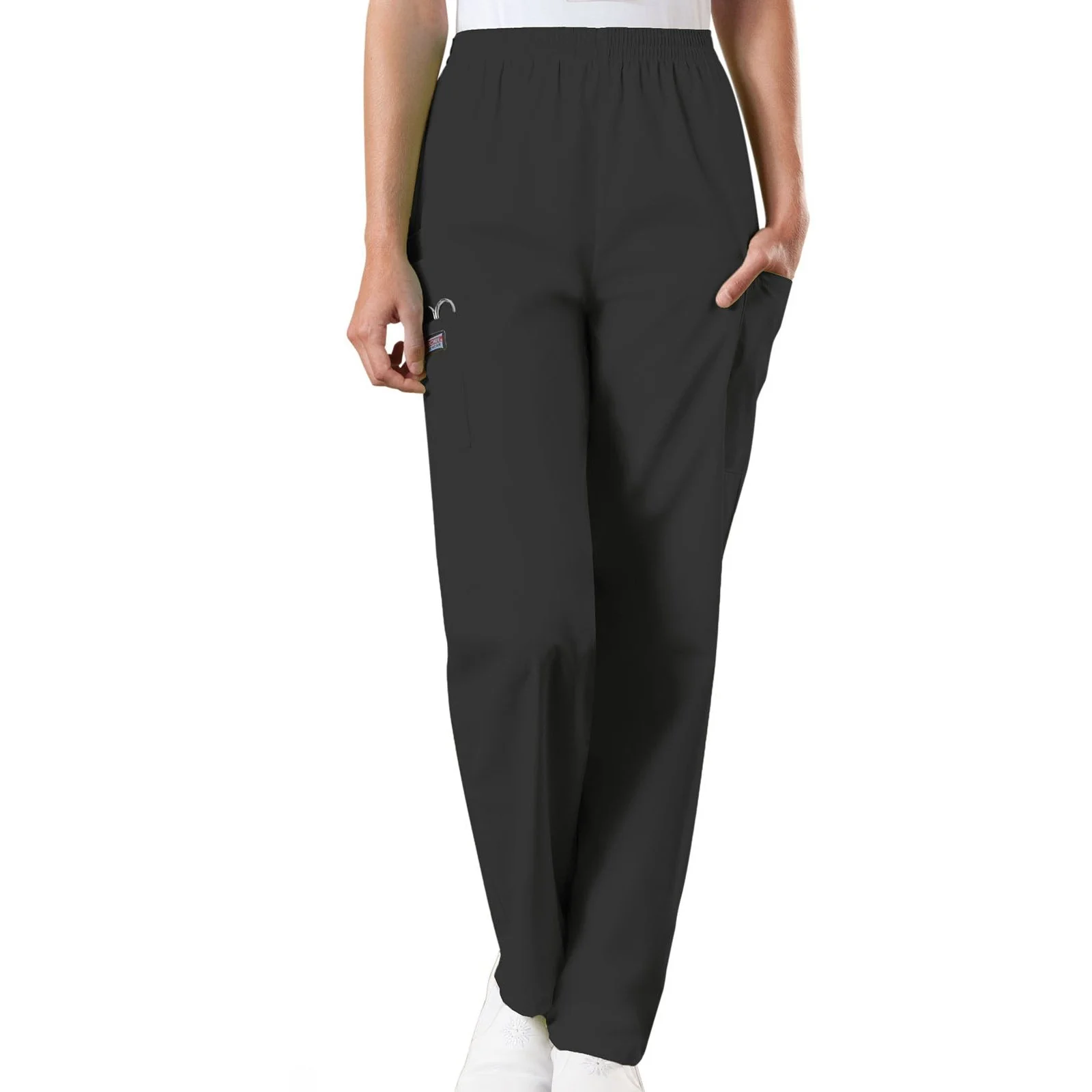 Cherokee WorkWear Women's Elastic Waist Scrub Pant - Tall - Image 8
