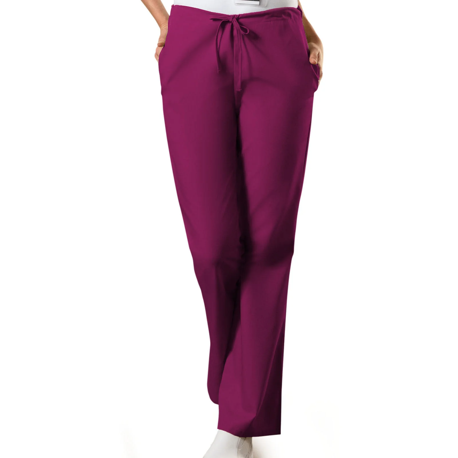 Cherokee WorkWear Women's Flare Leg Drawstring Scrub Pant - Image 12