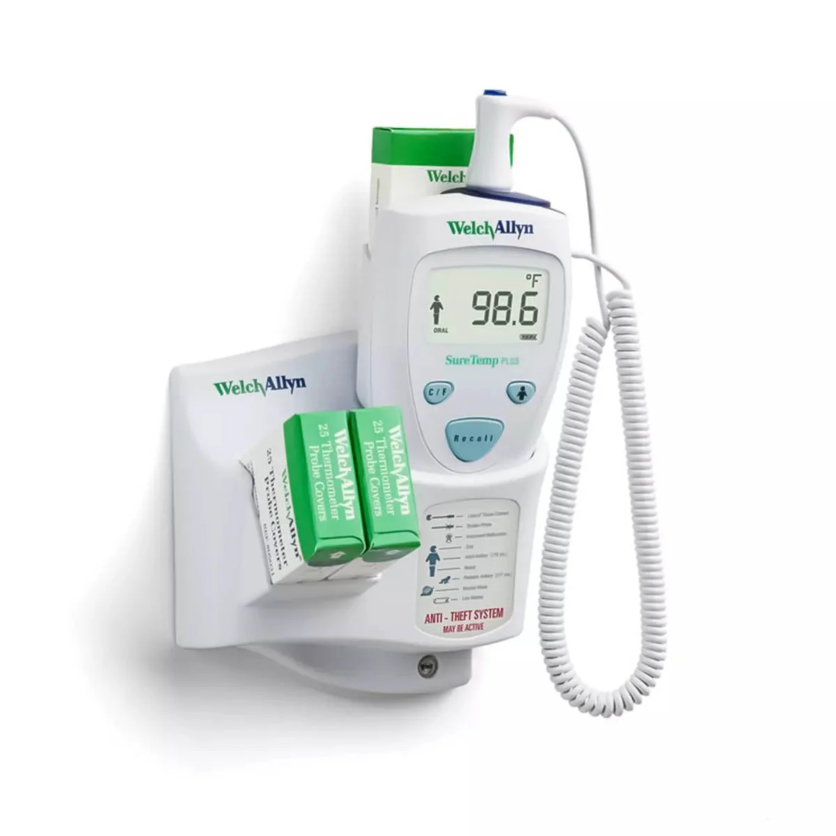 Welch Allyn Suretemp Plus 690 - Wall Mounted - Oral Probe