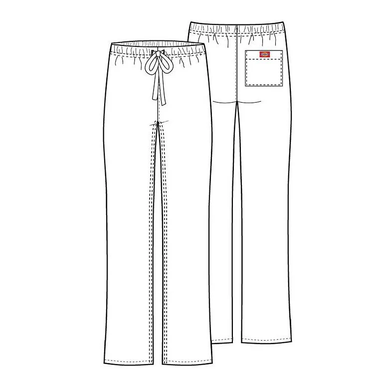 Dickies EDS Unisex Drawstring Scrub Pant - Petite - Image 11