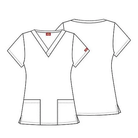 Dickies EDS Women's V-Neck Scrub Top - Image 11