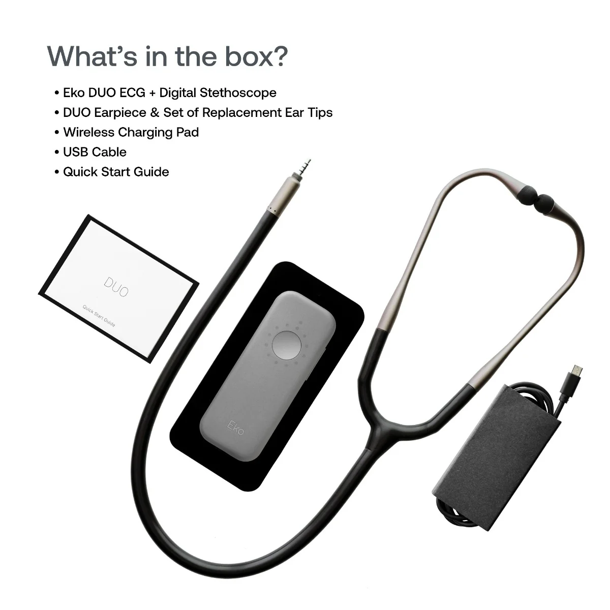 Eko DUO Portable ECG + Digital Electronic Stethoscope [Bluetooth] - Image 3