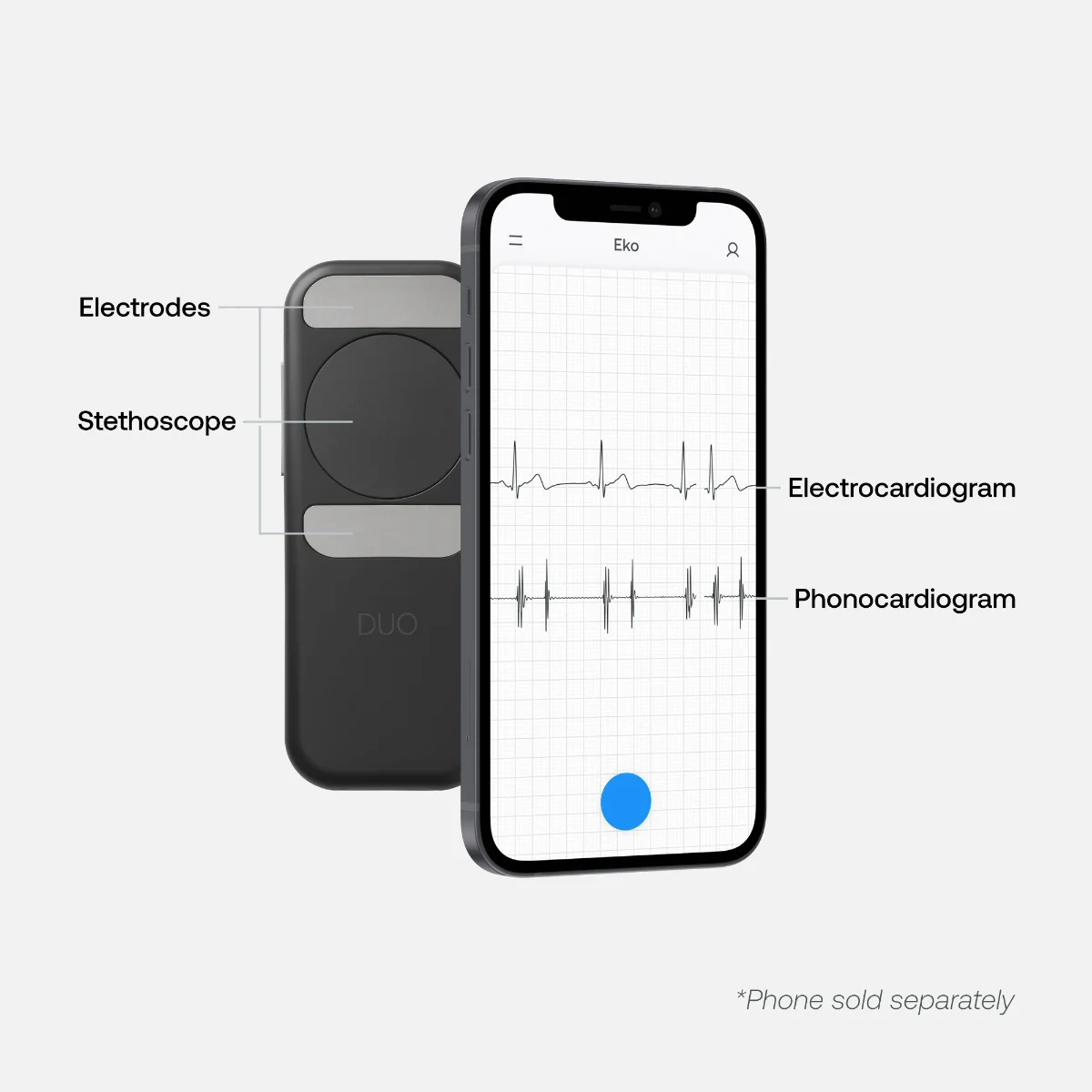 Eko DUO Portable ECG + Digital Electronic Stethoscope [Bluetooth] - Image 9