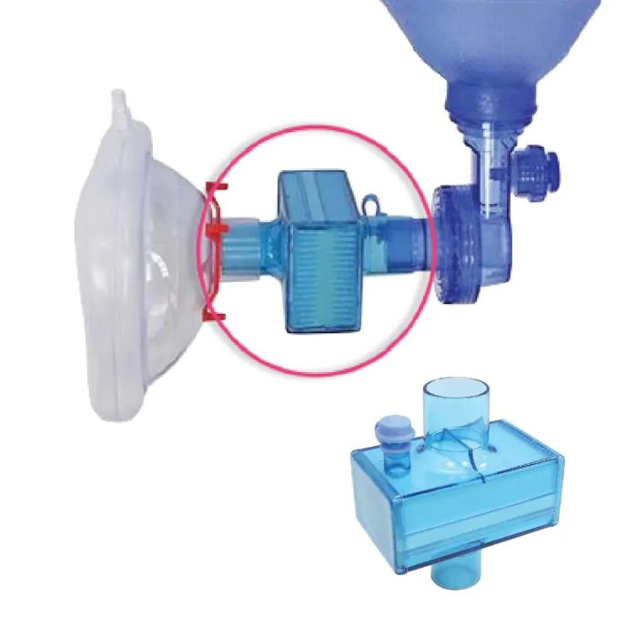 HEPA Filter Attachment For Bag Valve Mask Or CPR Mask - Image 2
