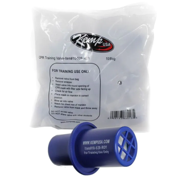 Kemp USA CPR Training Valves, Royal Blue (Pack Of 10) - Image 3