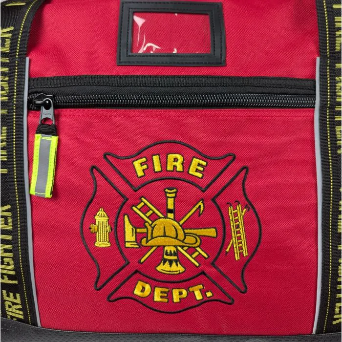 Kemp USA Firefighter Gear Bag, Red - Image 3