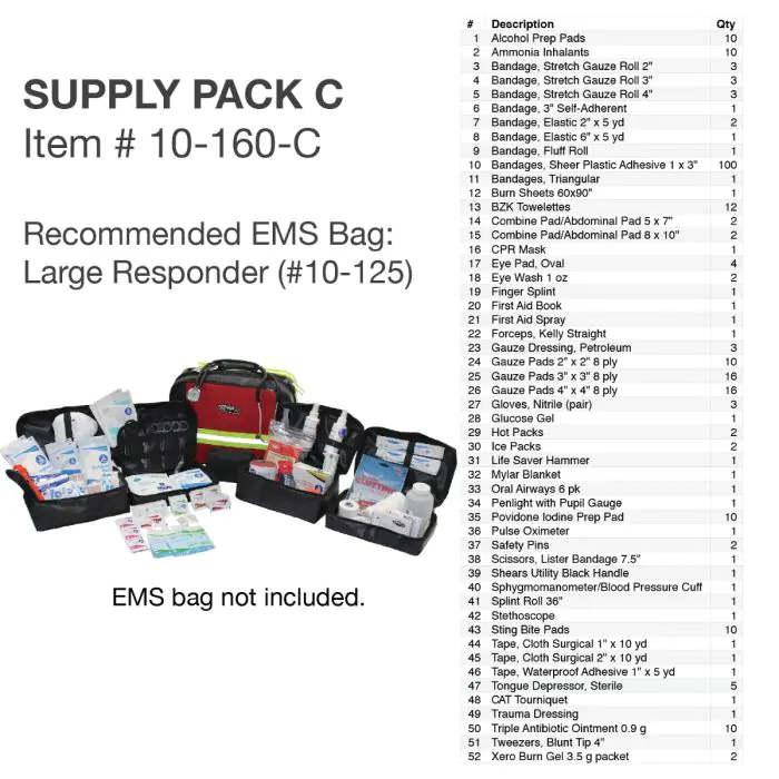 Kemp USA Medical Supply Pack C - Image 2