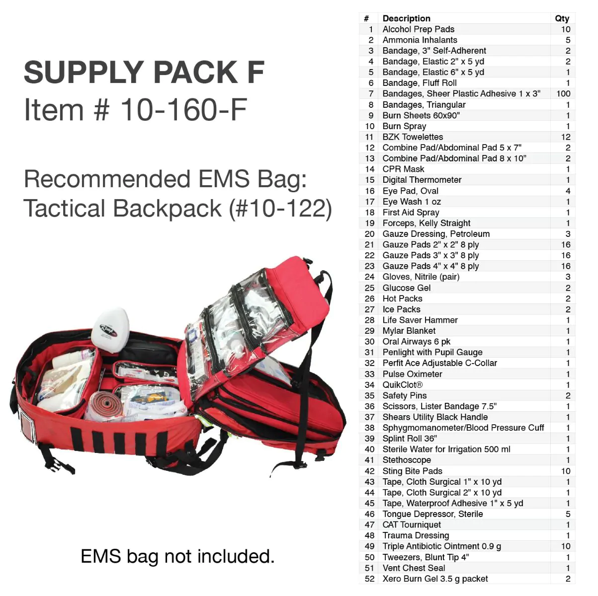 Kemp USA Medical Supply Pack F - Image 2