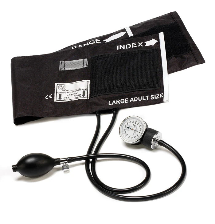 Large Adult Cotton Aneroid Sphygmomanometer