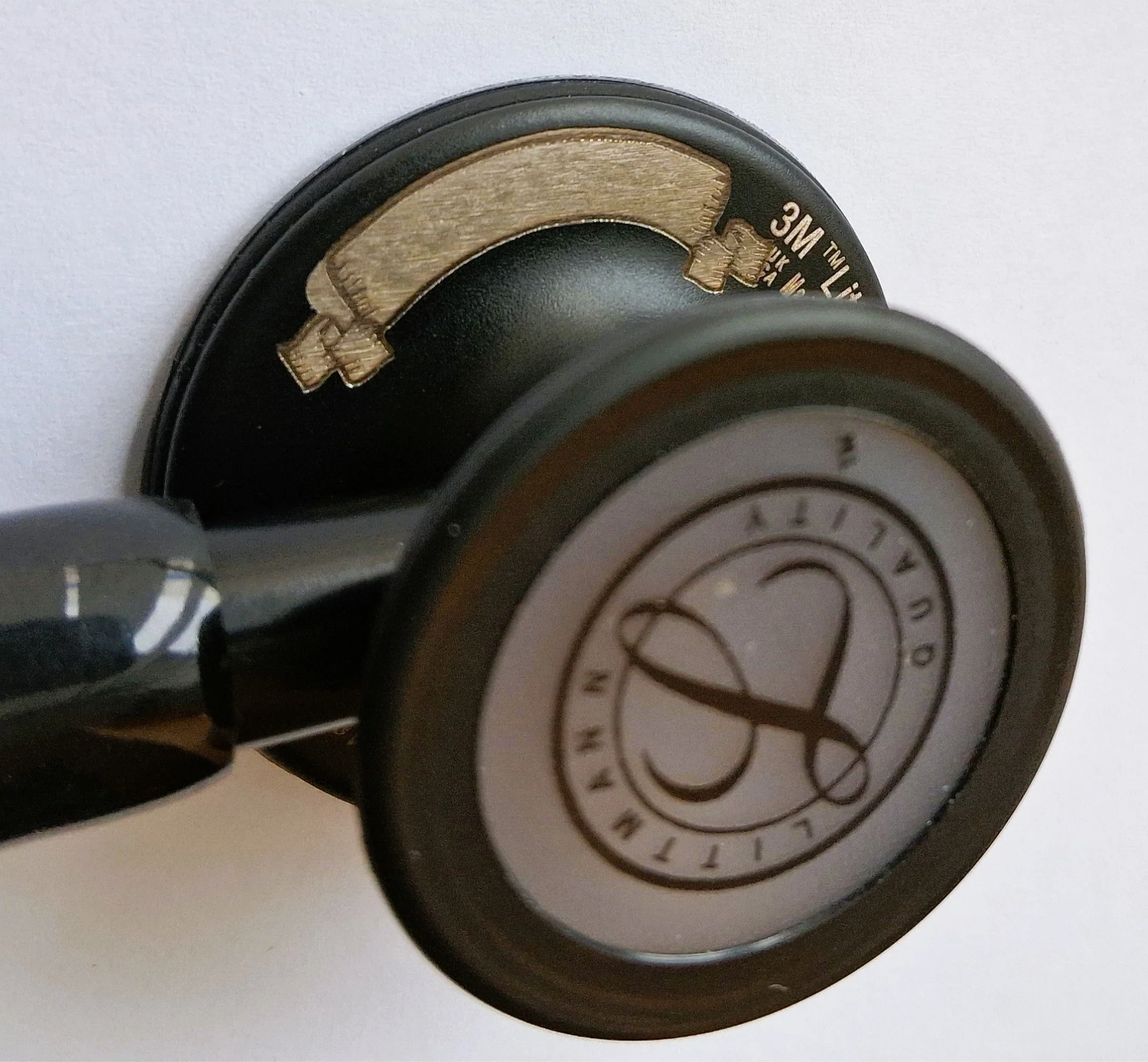 Littmann Cardiology IV Diagnostic Stethoscope: All Black 6163 - Over Engraved
