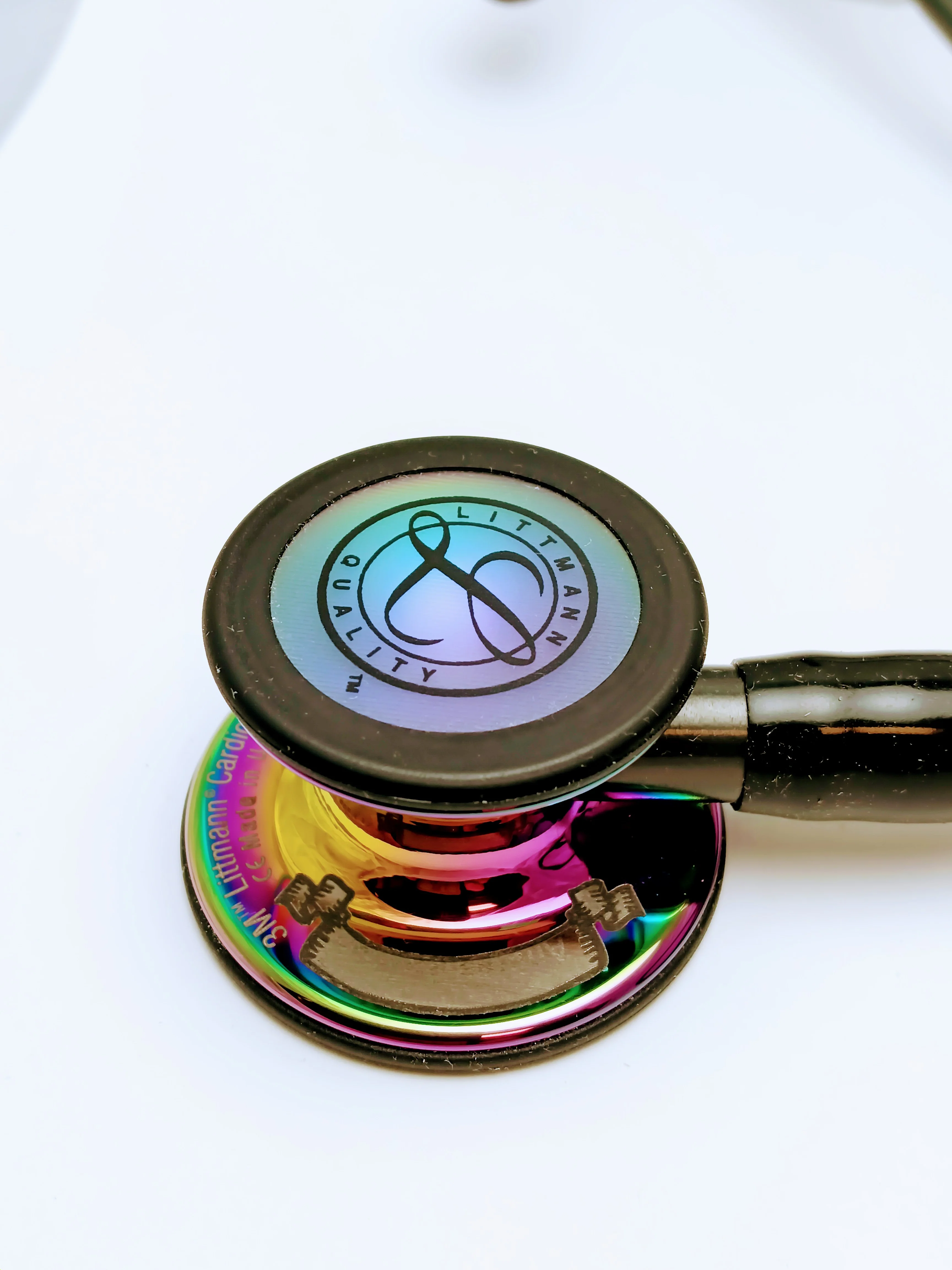 Littmann Cardiology IV Diagnostic Stethoscope: Black 6152 - Over Engraved - Image 3