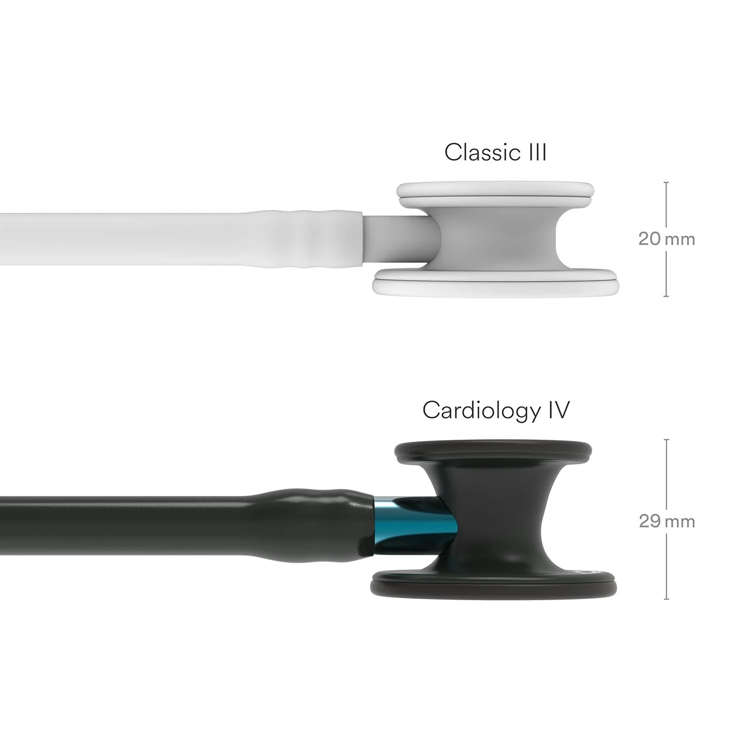 Littmann Cardiology IV Diagnostic Stethoscope: Black & Black - Blue Stem 6201 - Over Engraved - Image 7