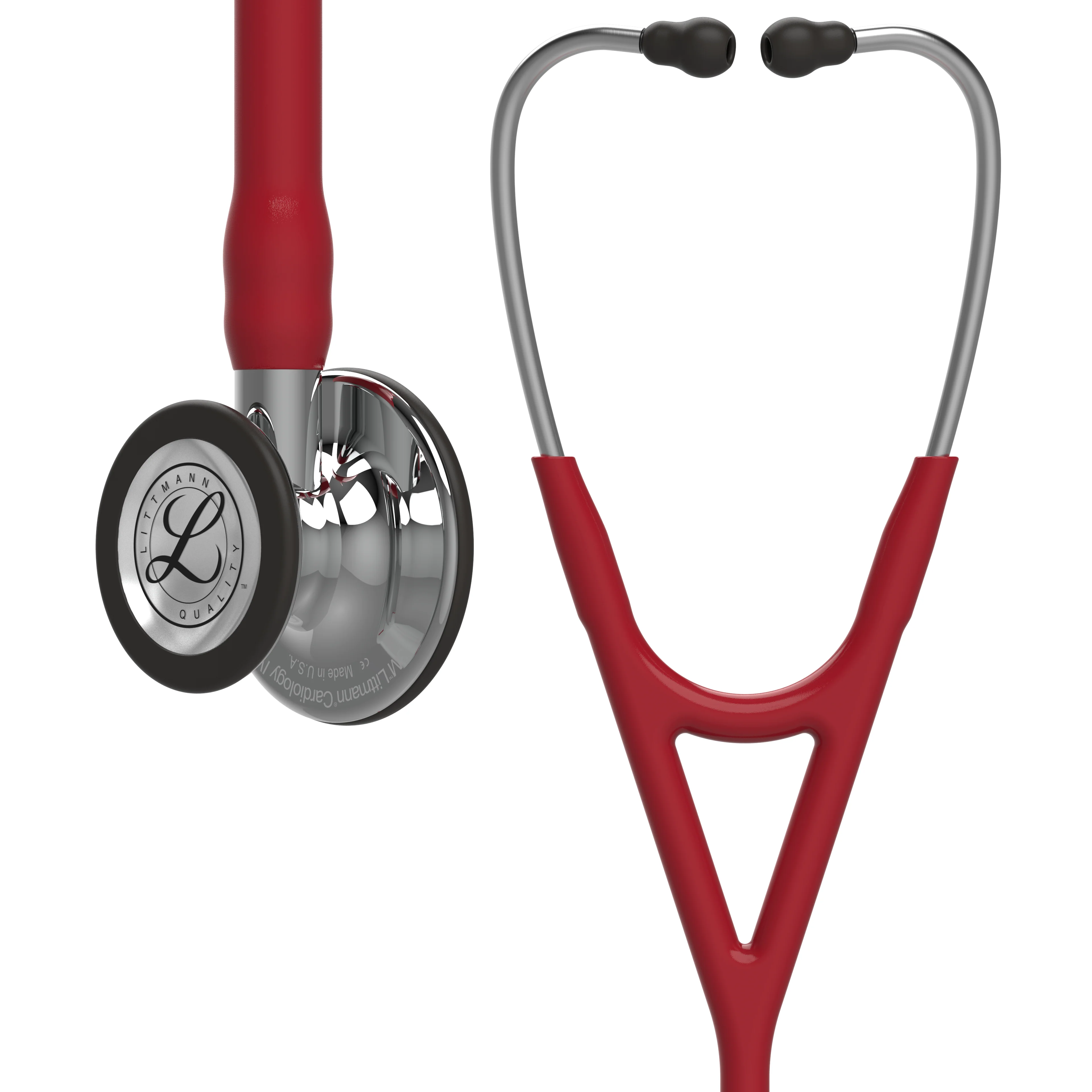 Littmann Cardiology IV Diagnostic Stethoscope: Burgundy - Mirror Finish 6170 - Over Engraved