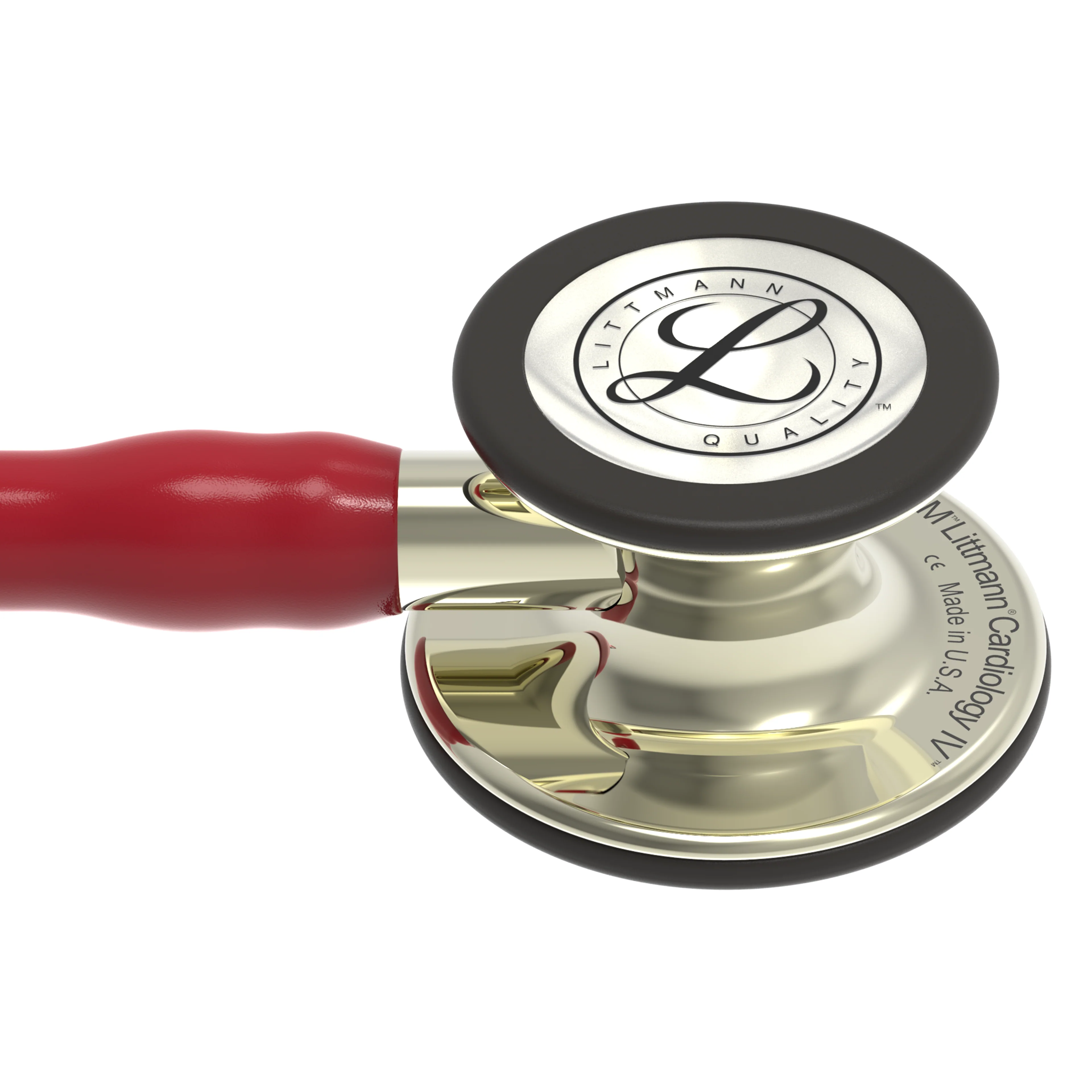 Littmann Cardiology IV Diagnostic Stethoscope: Champagne & Burgundy Tube 6176- Over Engraved - Image 10