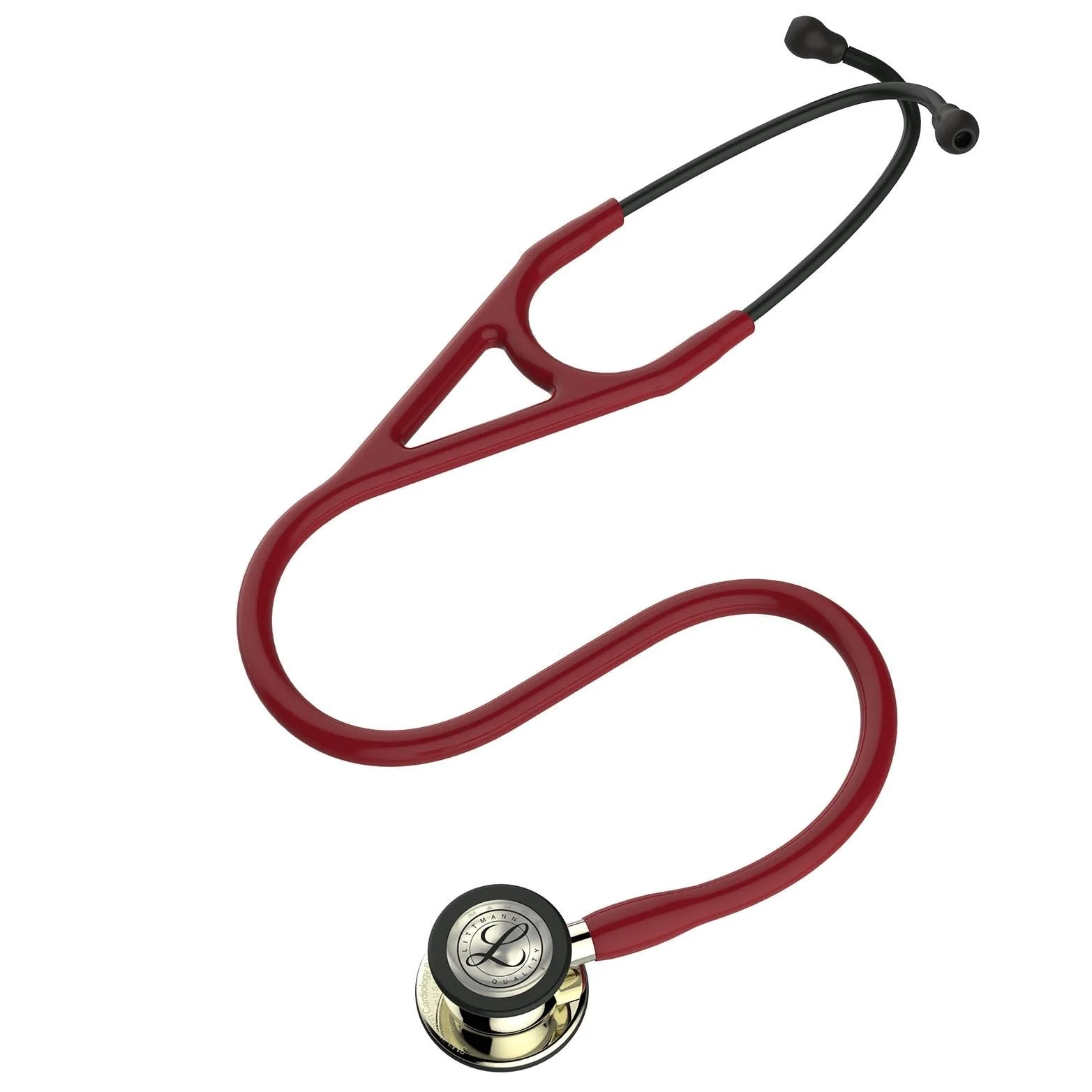 Littmann Cardiology IV Diagnostic Stethoscope: Champagne & Burgundy Tube 6176- Over Engraved - Image 5