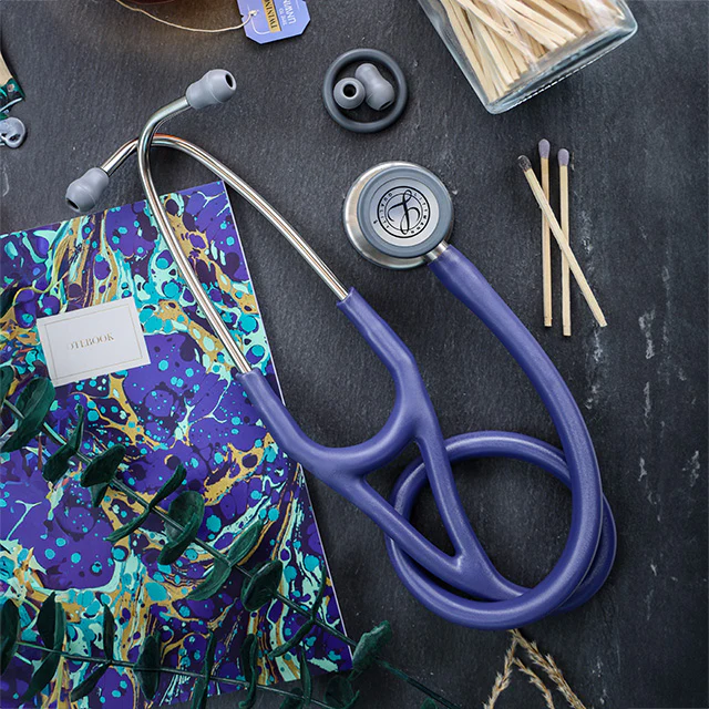 Littmann Cardiology IV Diagnostic Stethoscope: Midnight Blue Satin 6187C - Image 3