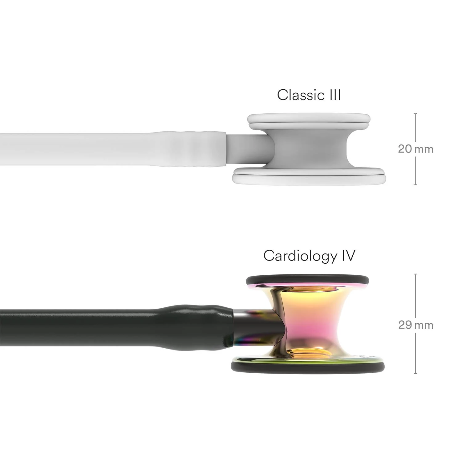 Littmann Cardiology IV Diagnostic Stethoscope: Polished Rainbow & Black - Smoke Stem 6240 - Over Engraved - Image 8