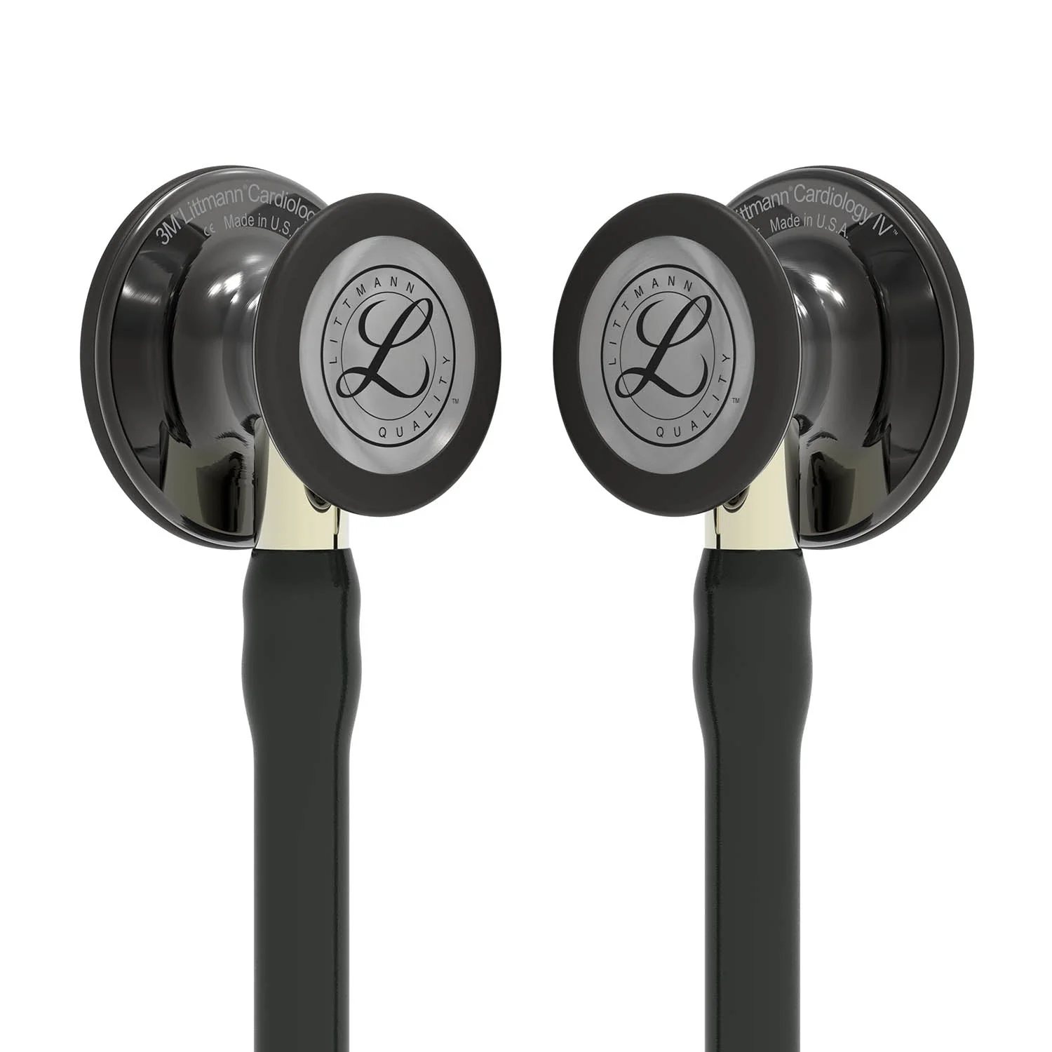 Littmann Cardiology IV Diagnostic Stethoscope: Polished Smoke & Black - Champagne Stem 6204- Over Engraved - Image 5