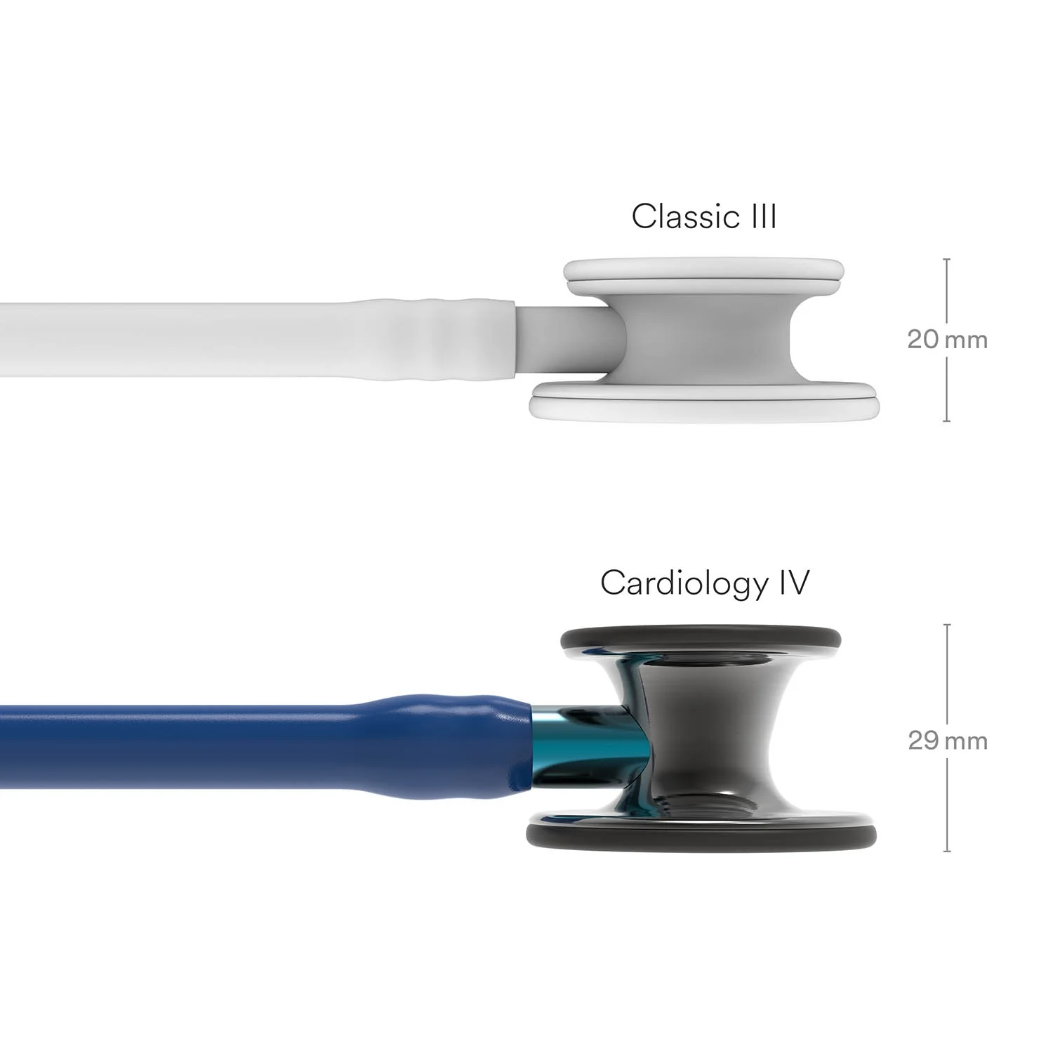 Littmann Cardiology IV Diagnostic Stethoscope: Polished Smoke & Navy - Blue Stem 6202 - Image 7