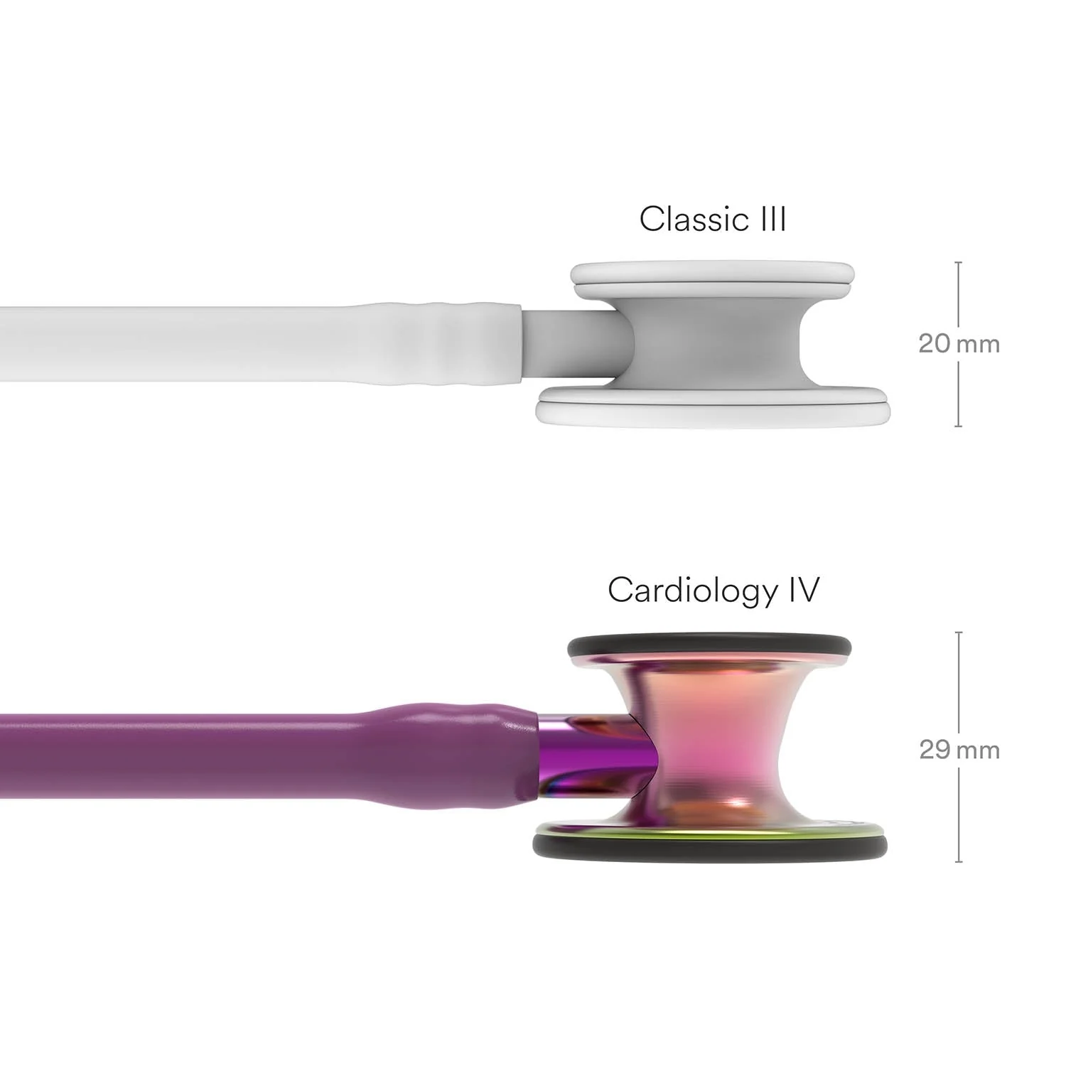 Littmann Cardiology IV Diagnostic Stethoscope: Rainbow & Plum - Violet Stem 6205- Over Engraved - Image 7