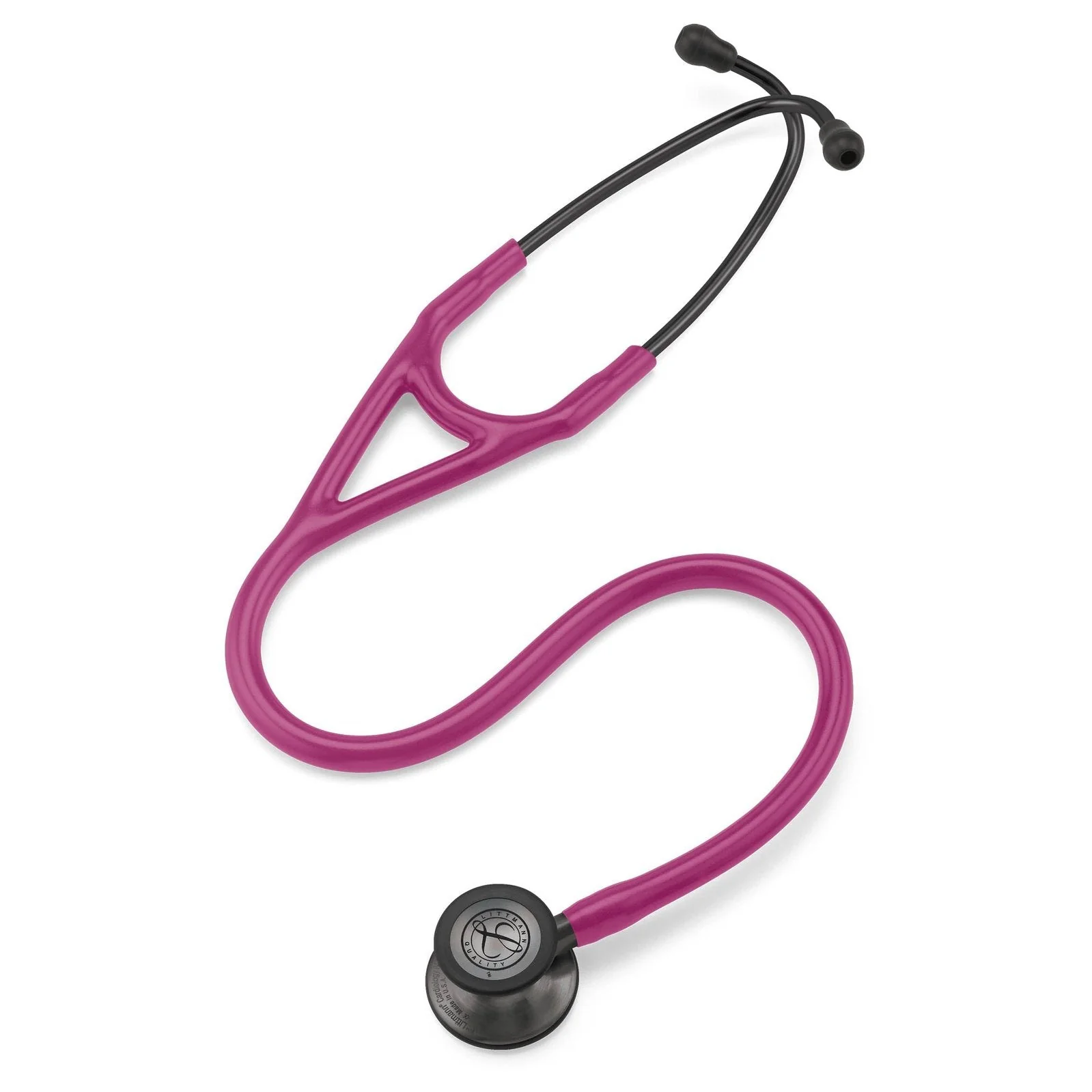 Littmann Cardiology IV Diagnostic Stethoscope: Raspberry & Smoke 6178 - Over Engraved - Image 3