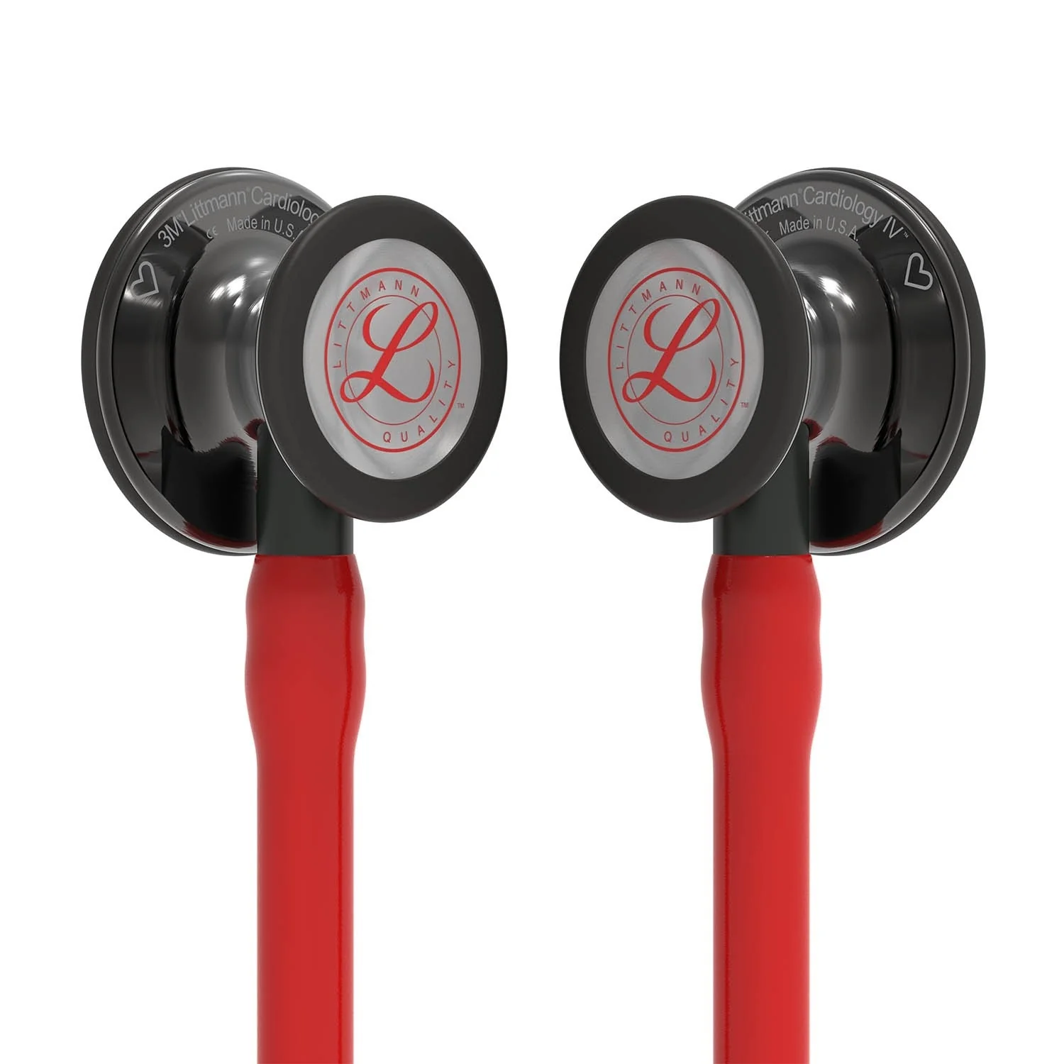 Littmann Cardiology IV Diagnostic Stethoscope: Red & Smoke - Limited Edition Featuring Red Logo Diaphragm & Engraved Heart 6182 - Image 3