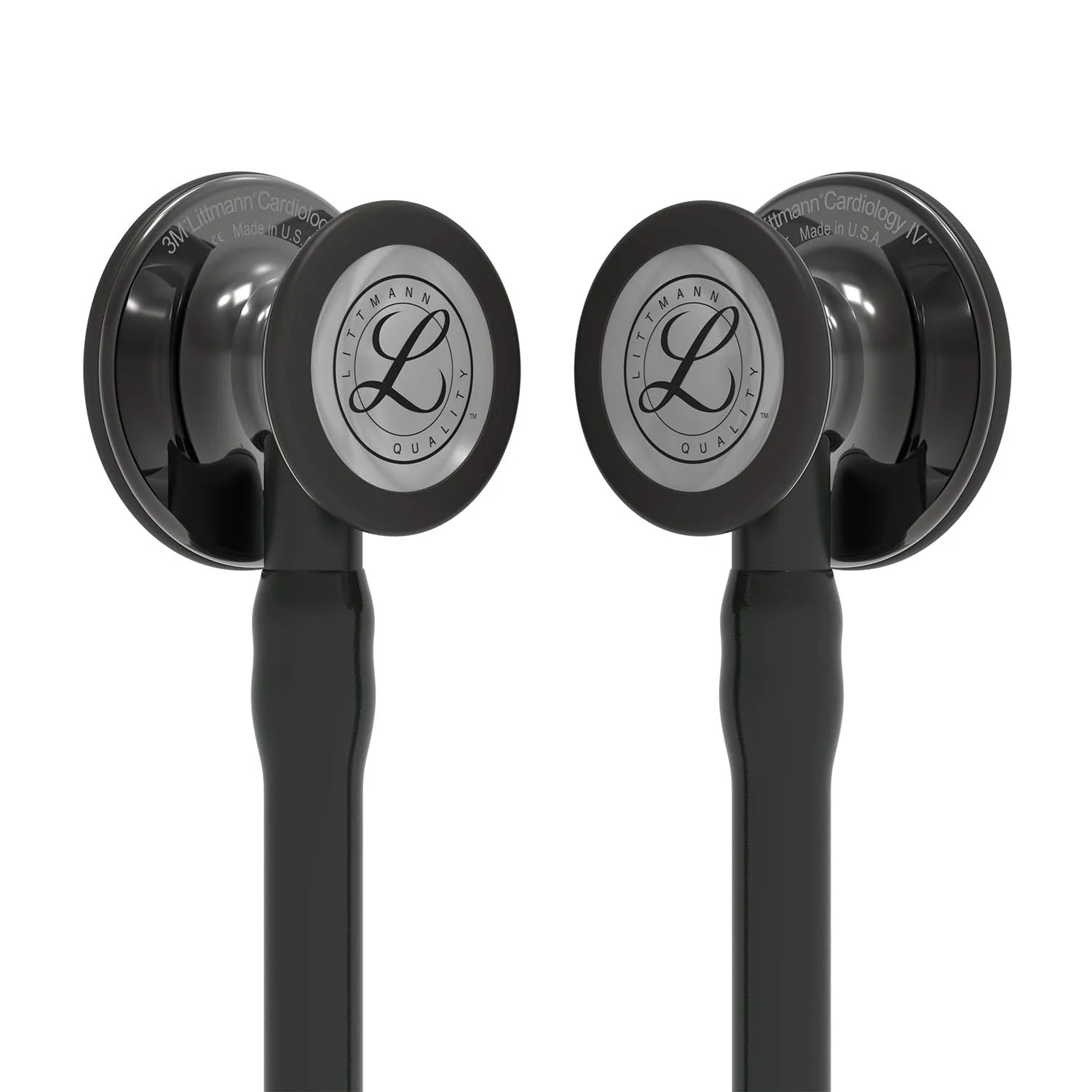 Littmann Cardiology IV Diagnostic Stethoscope: Smoke & Black - Black Stem 6232 - Image 4