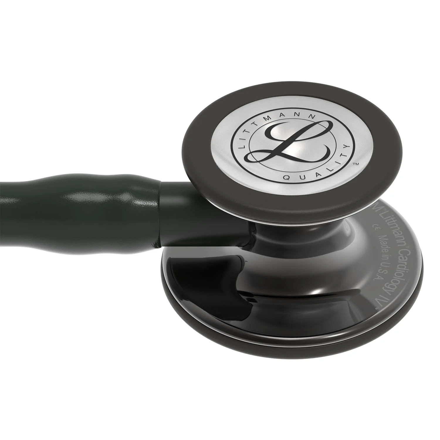 Littmann Cardiology IV Diagnostic Stethoscope: Smoke & Black - Black Stem 6232 - Image 6