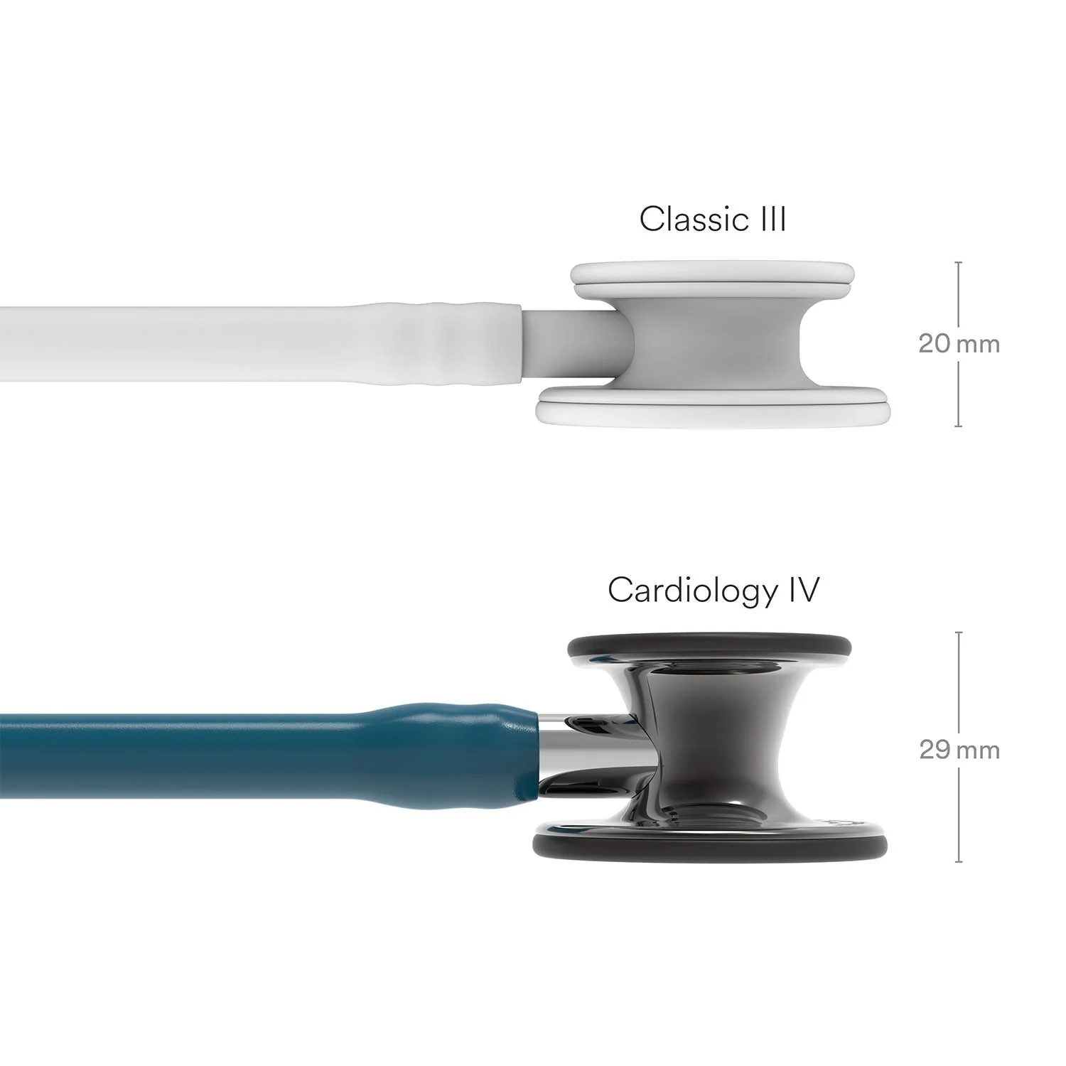 Littmann Cardiology IV Diagnostic Stethoscope: Smoke & Caribbean Blue - Mirror Stem 6234 - Over Engraved - Image 6