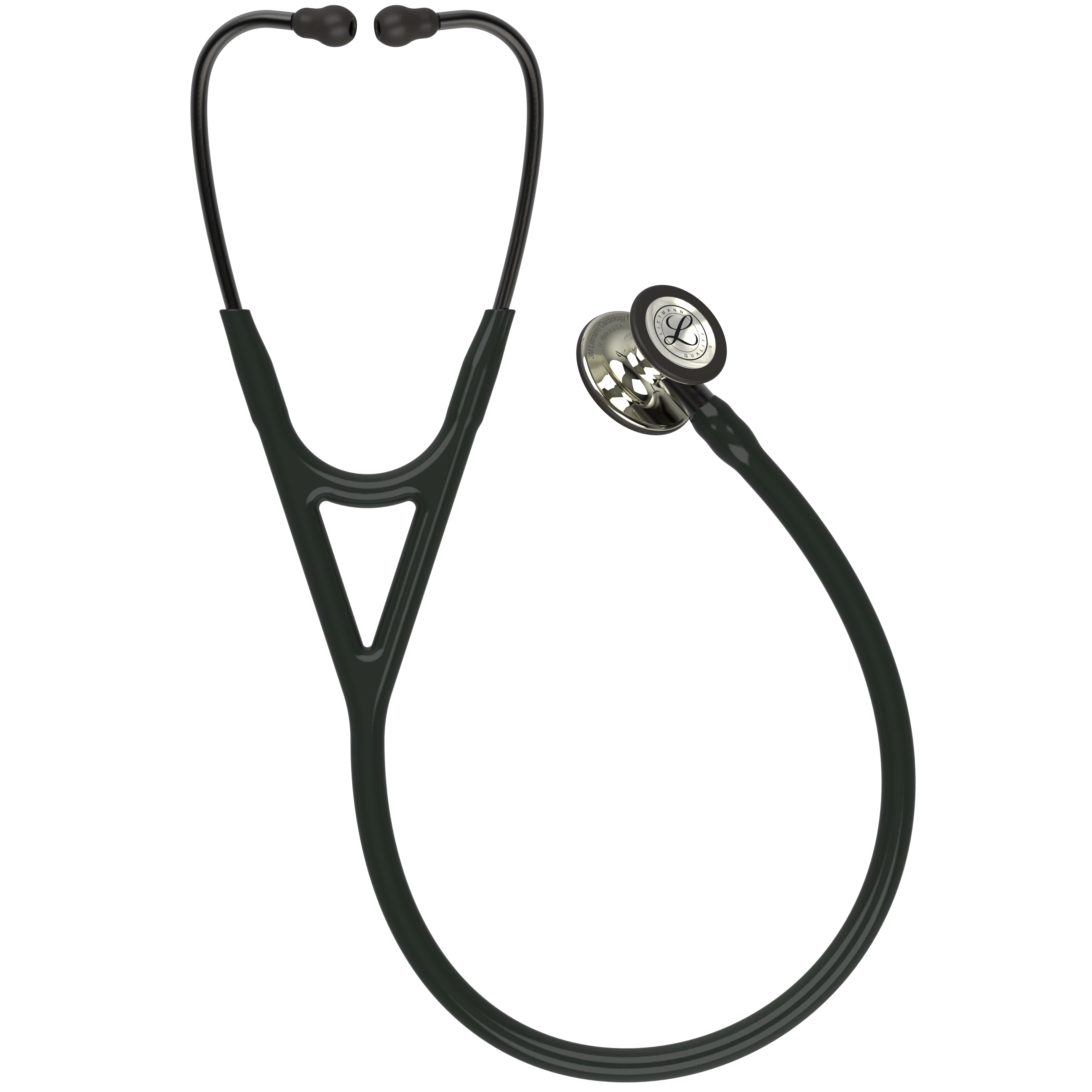 Littmann Cardiology IV Diagnostic Stethoscope: Black & Champagne-Finish 6179 - Image 3