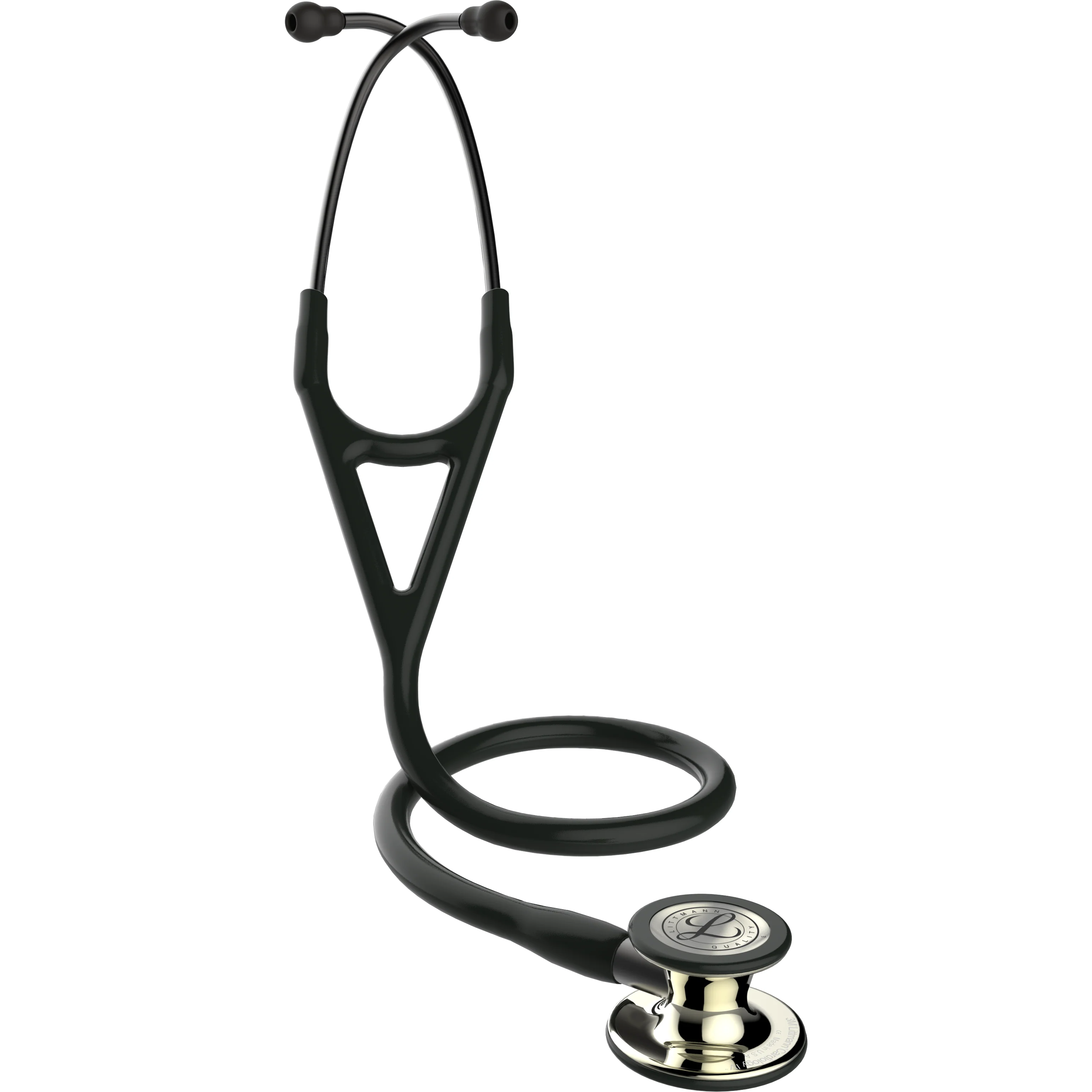 Littmann Cardiology IV Diagnostic Stethoscope: Black & Champagne-Finish 6179 - Image 4