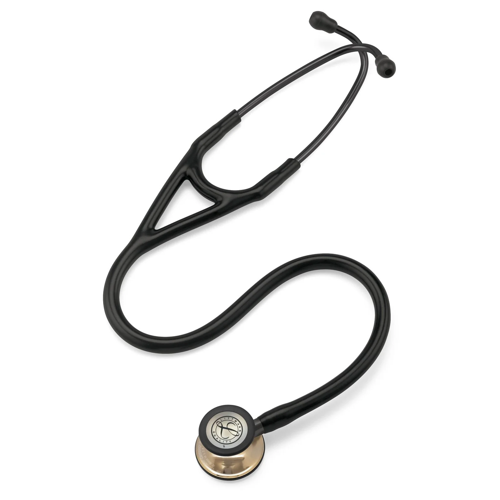 Littmann Cardiology IV Diagnostic Stethoscope: Black & Champagne-Finish 6179 - Image 7
